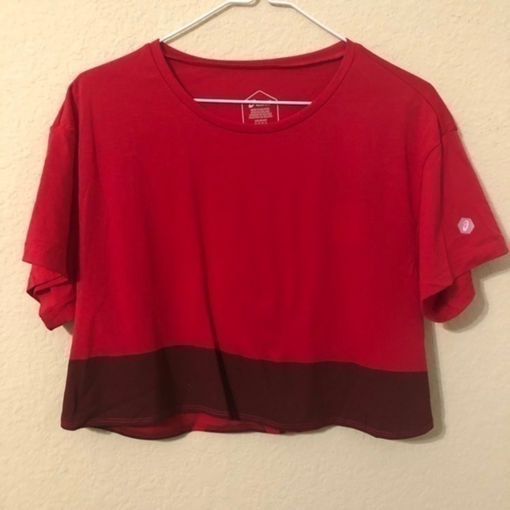ASICS Crop Top Power Colorblock Short Sleeve Shirt